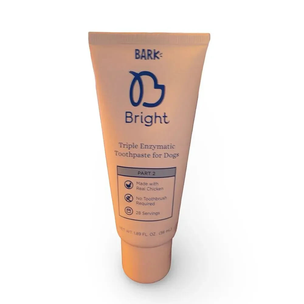 Bark Bright Dental Gel for Dogs Pup Pet Toothpaste 1.9 oz